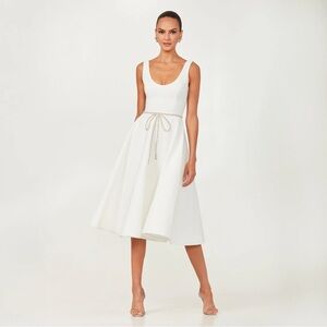 Helsi Helena Sleeveless Crystal Bow Fit & Flare Midi Dress